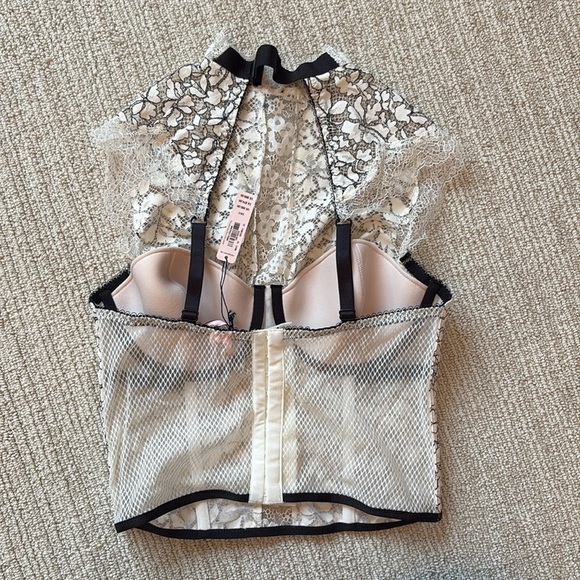 Victoria Secret High Neck Lace Corset Top - Picture 6 of 9